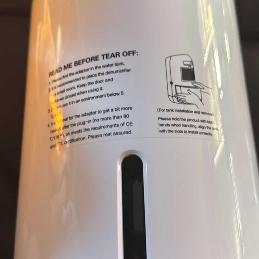 White Dehumidifier